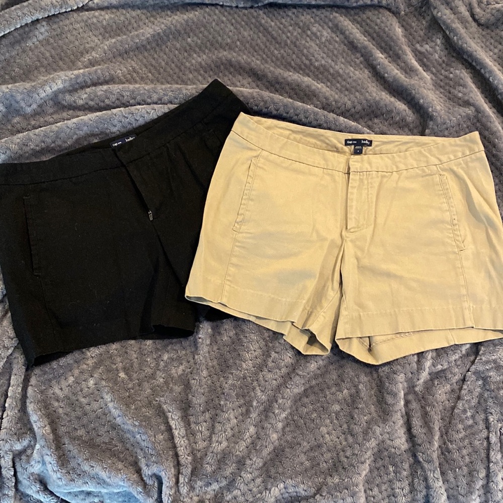GC 2 pair cute Gap Hadley shorts sz8 in khaki and black